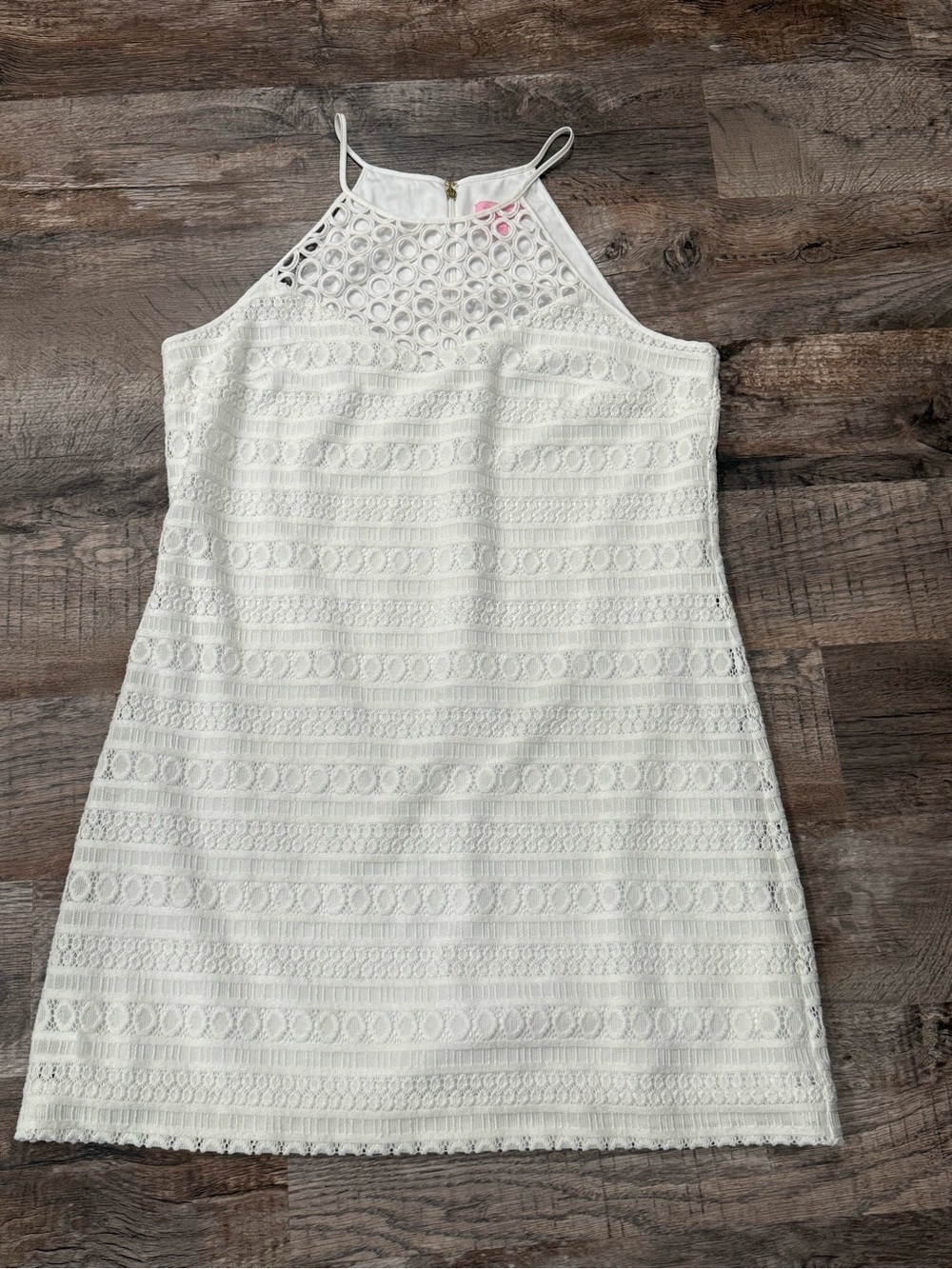 Lilly Pulitzer White Lace Sleeveless Dress XL Graduation Bridal